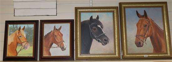 Geoffrey Lilley Portraits of racehorses